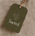 Sacred branded tag